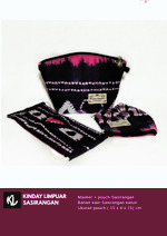 Pouch + masker sasirangan