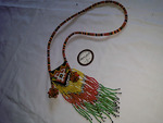 Kalung manik tali tenun