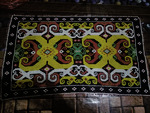 taplak meja etnik dayak