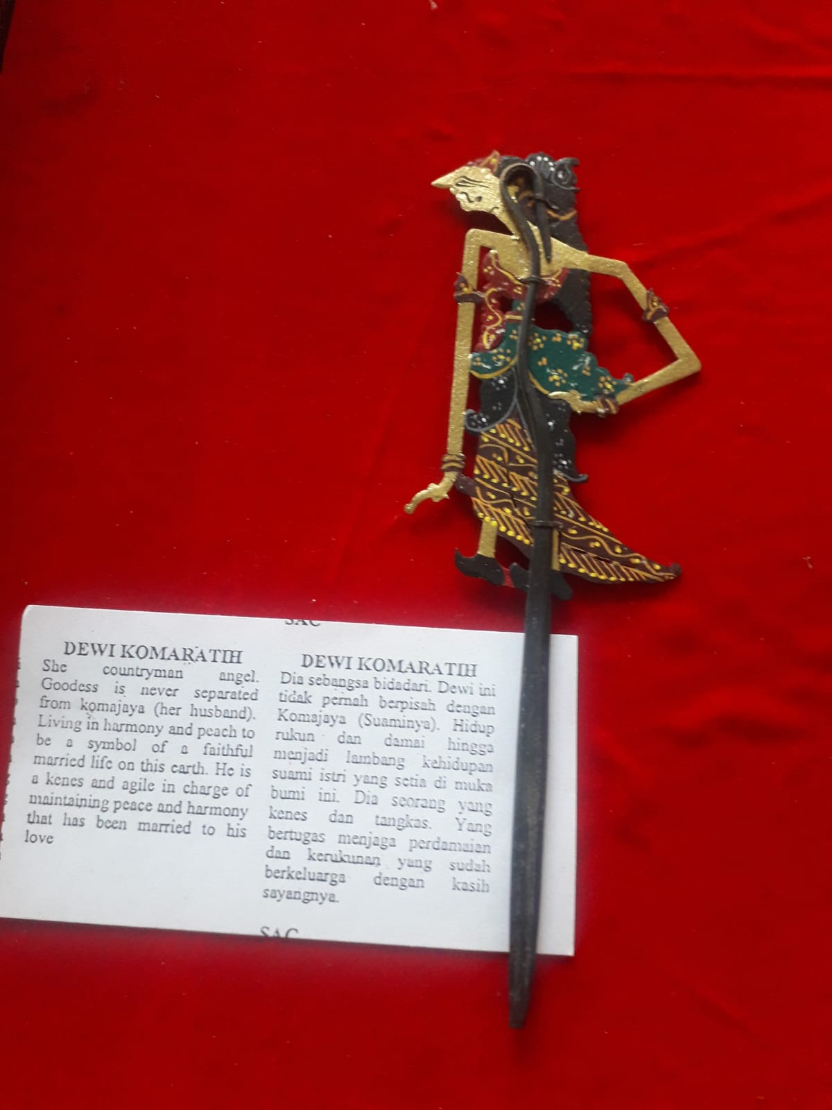 Pembatas Buku Wayang