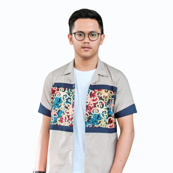BENEH KEMEJA BATIK KALTIM KERAH REVERE SIZE S