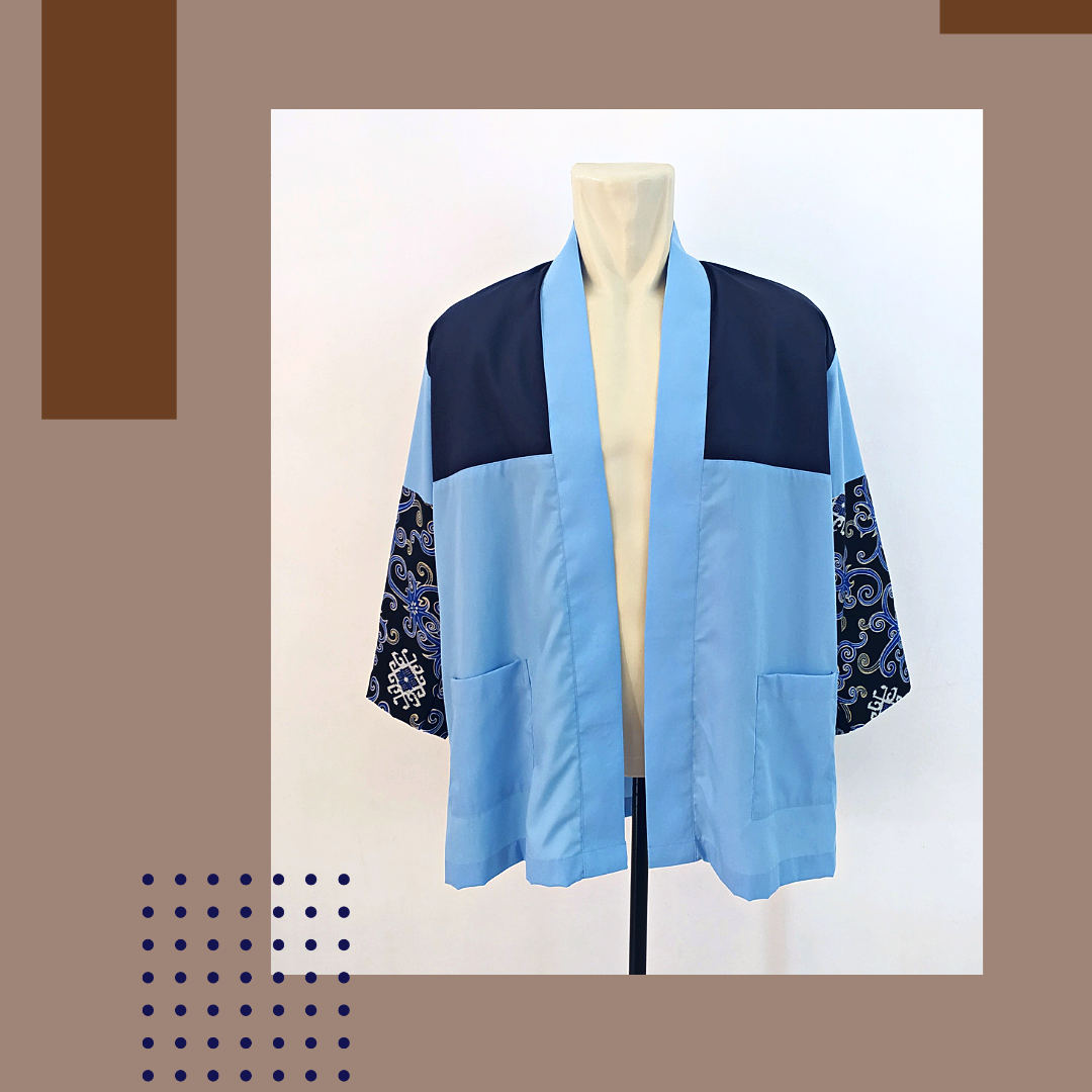 BENEH UNISEX OUTER/KIMONO BATIK KALTIM SIZE FIT TO XL