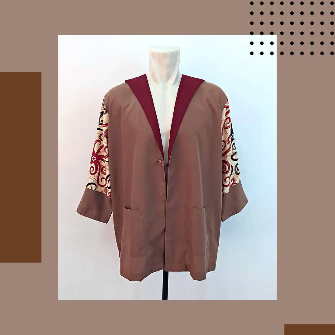 BENEH UNISEX OUTER/KIMONO BATIK KALTIM SIZE FIT TO XL