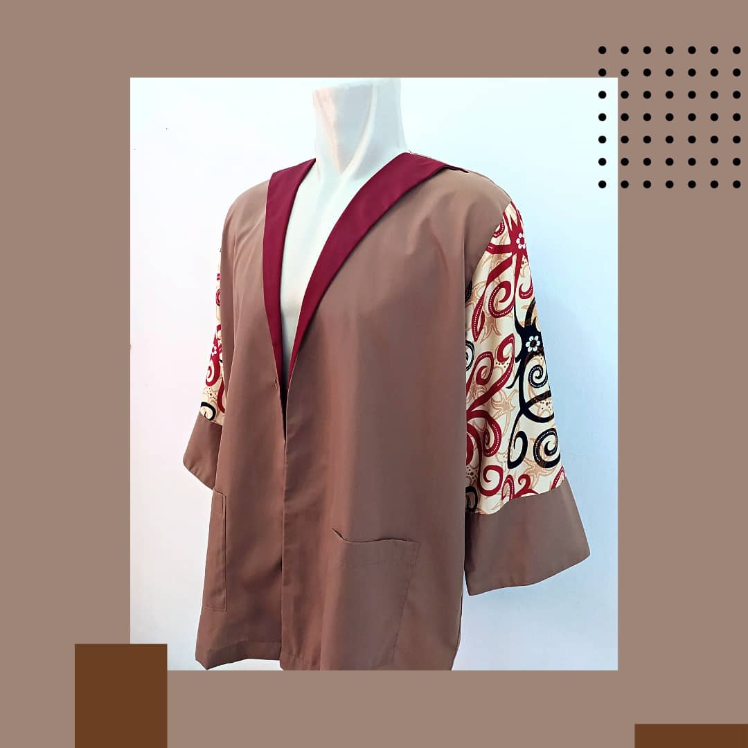 BENEH UNISEX OUTER/KIMONO BATIK KALTIM SIZE FIT TO XL