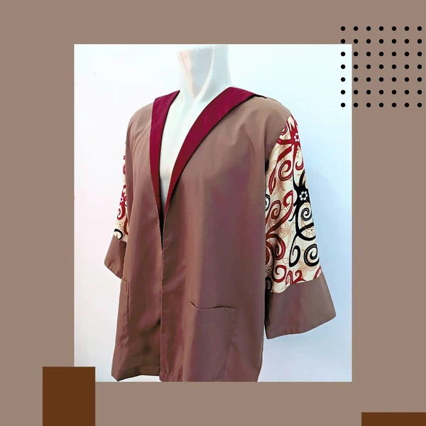 BENEH UNISEX OUTER/KIMONO BATIK KALTIM SIZE FIT TO XL