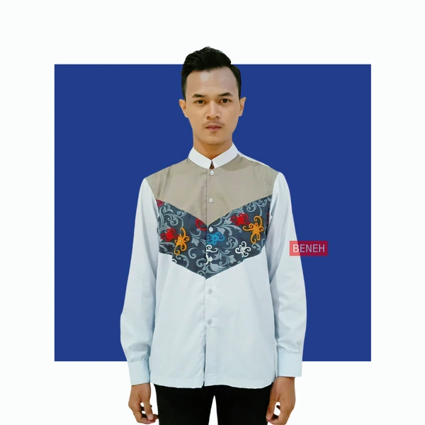 BENEH KEMEJA KOKO BATIK KALTIM SIZE M LENGAN PANJANG