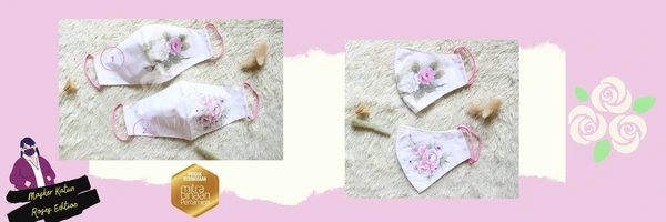 Masker Kain Katun Roses