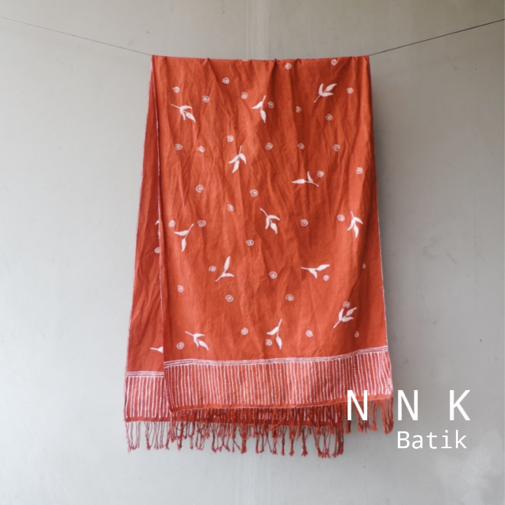 Shawl Batik Tulis motif Pucuk Ghodong