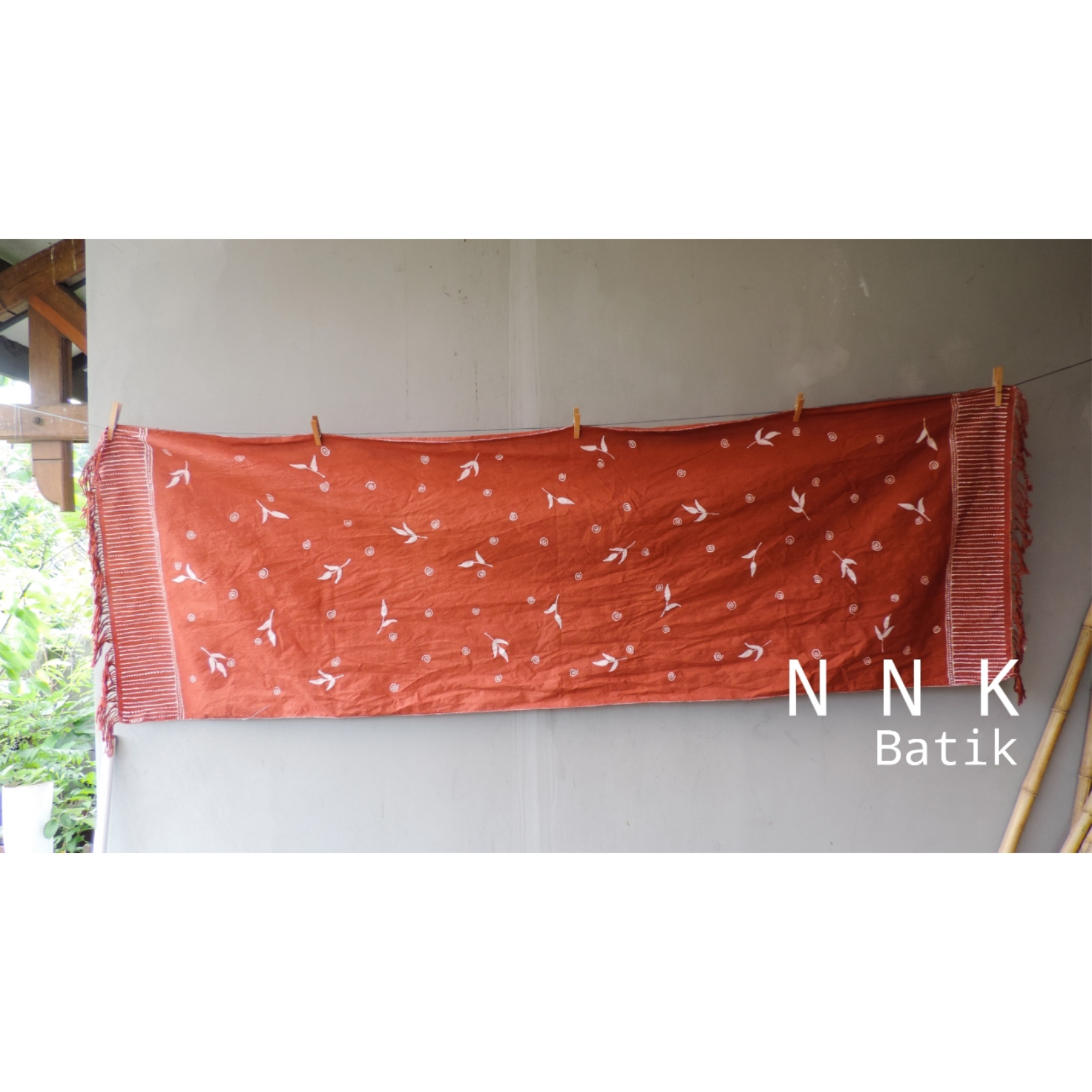 Shawl Batik Tulis motif Pucuk Ghodong