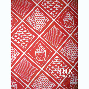 Kain Batik Tulis Ceplok Rigen Kopi