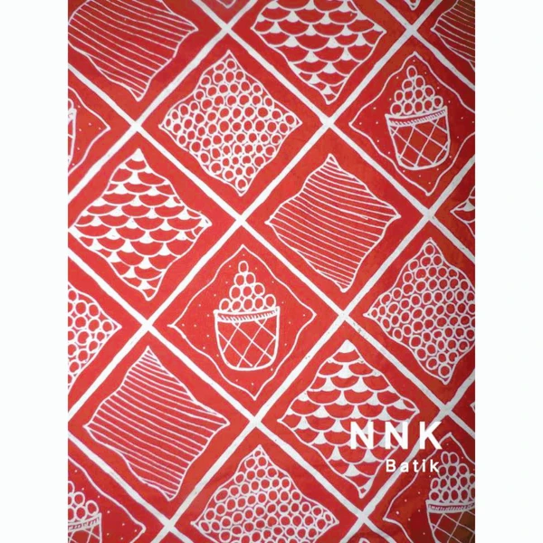 Kain Batik Tulis Ceplok Rigen Kopi