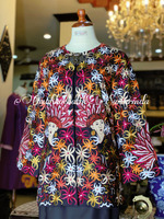 Blus full bordir Kalimantan timur