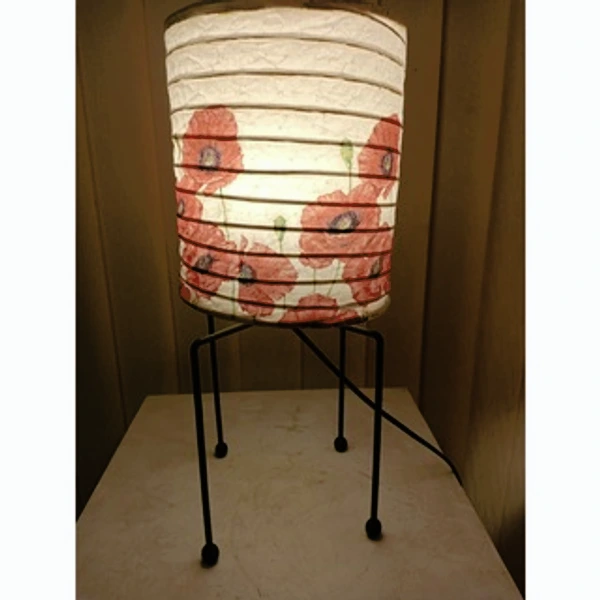 Table Lamp Silinder Decoupage / Lampion / Lampu Decoupage