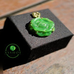 Kalung Giok Jade Winter Flower Pendant Jade + Gold