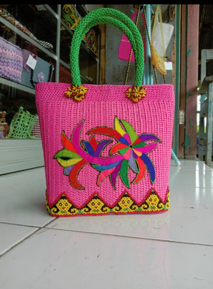 Tas rajut kombinasi