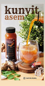 Jamu Kunyit Asem , Beras Kencur , Herbal Telang dalam botol 1 liter(Made by Order)