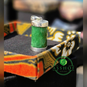 Kalung Giok Aceh "Fave Jade" Pendant Silver Jade