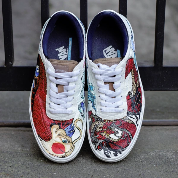 Sepatu Custom Lukis (Full Details)