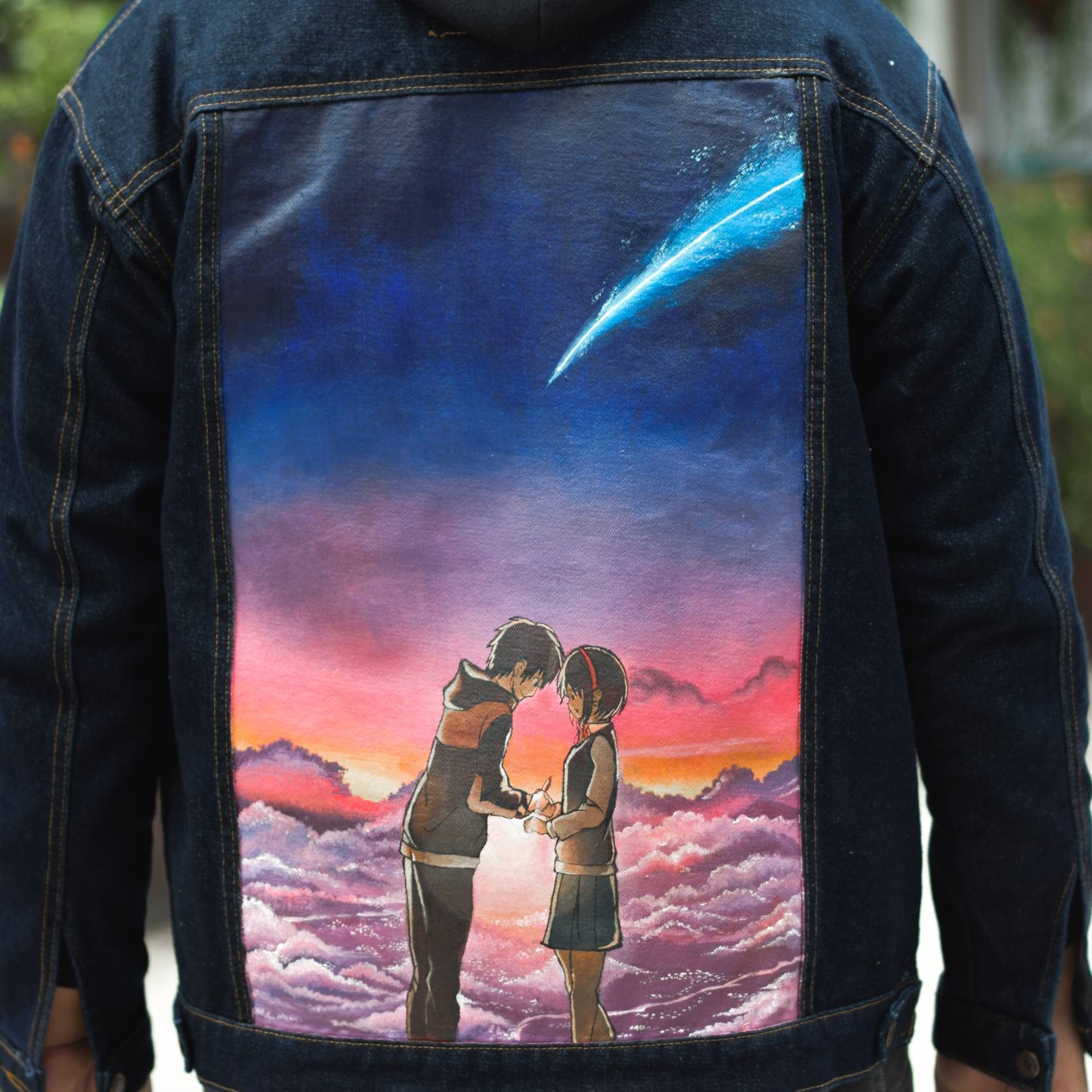 Jaket Custom Lukis (Full, with Background)