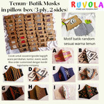 Masker tenun batik 3 ply in pillow box