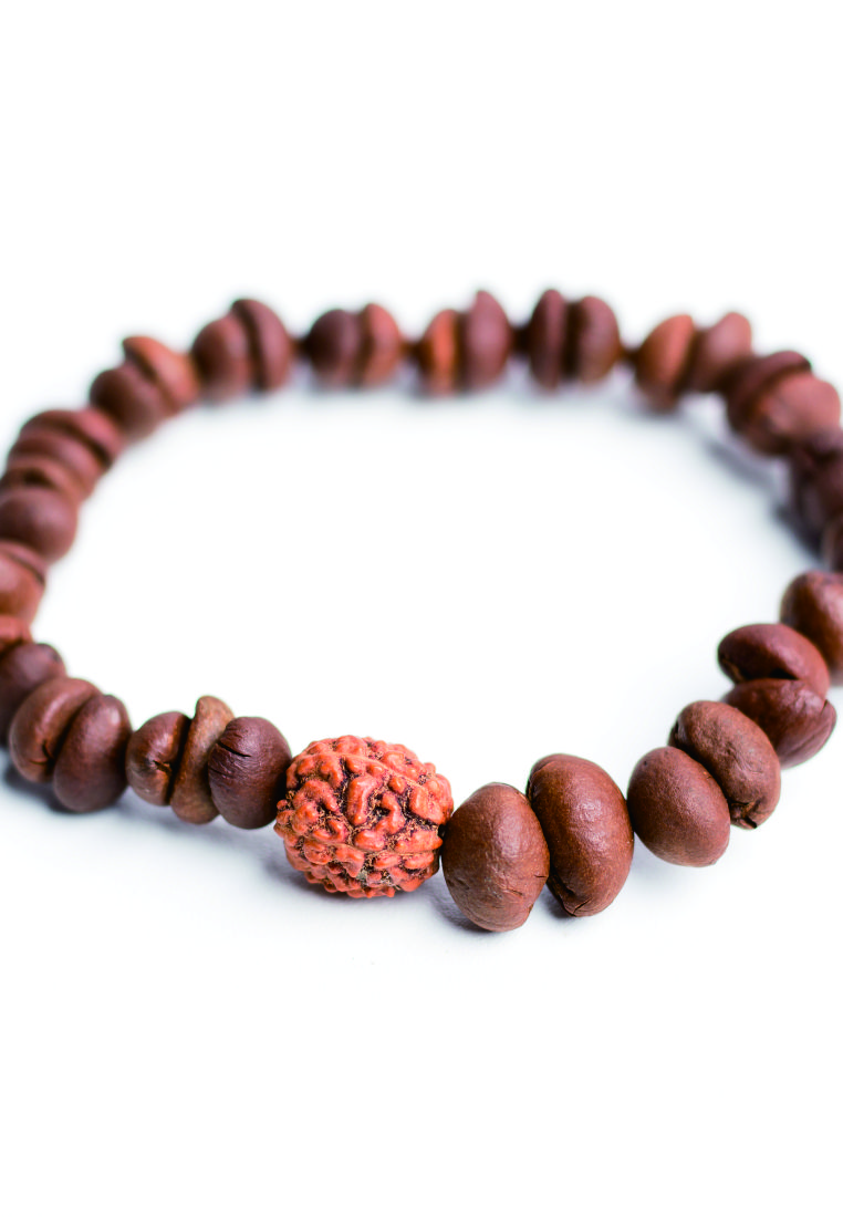 Coffee Bean Rudraksha Bracelet