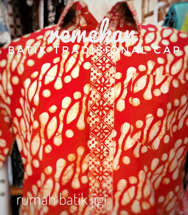 Kemeja batik cap remekan