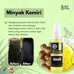 Bali Pure Home Industry - Minyak Kemiri Alami Murni Asli Penyubur Rambut Atasi Kebotakan dan Rambut Rontok 100ml
