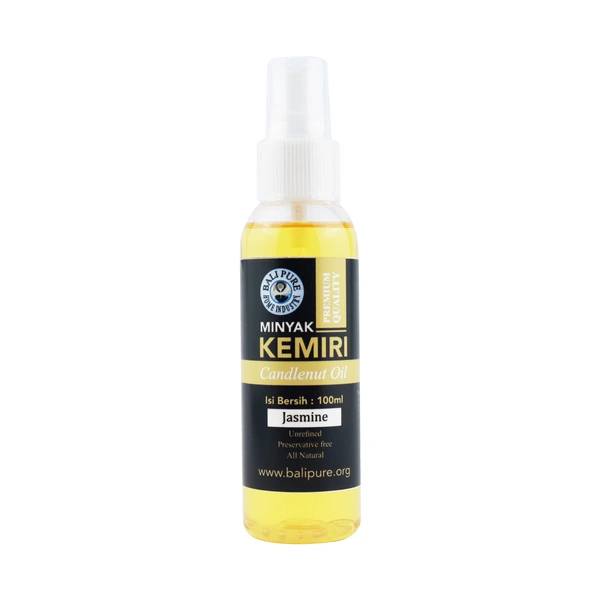Bali Pure Home Industry - Minyak Kemiri Alami Murni Asli Penyubur Rambut Atasi Kebotakan dan Rambut Rontok 100ml