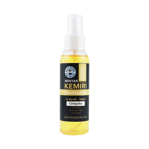 Bali Pure Home Industry - Minyak Kemiri Alami Murni Asli Penyubur Rambut Atasi Kebotakan dan Rambut Rontok 100ml