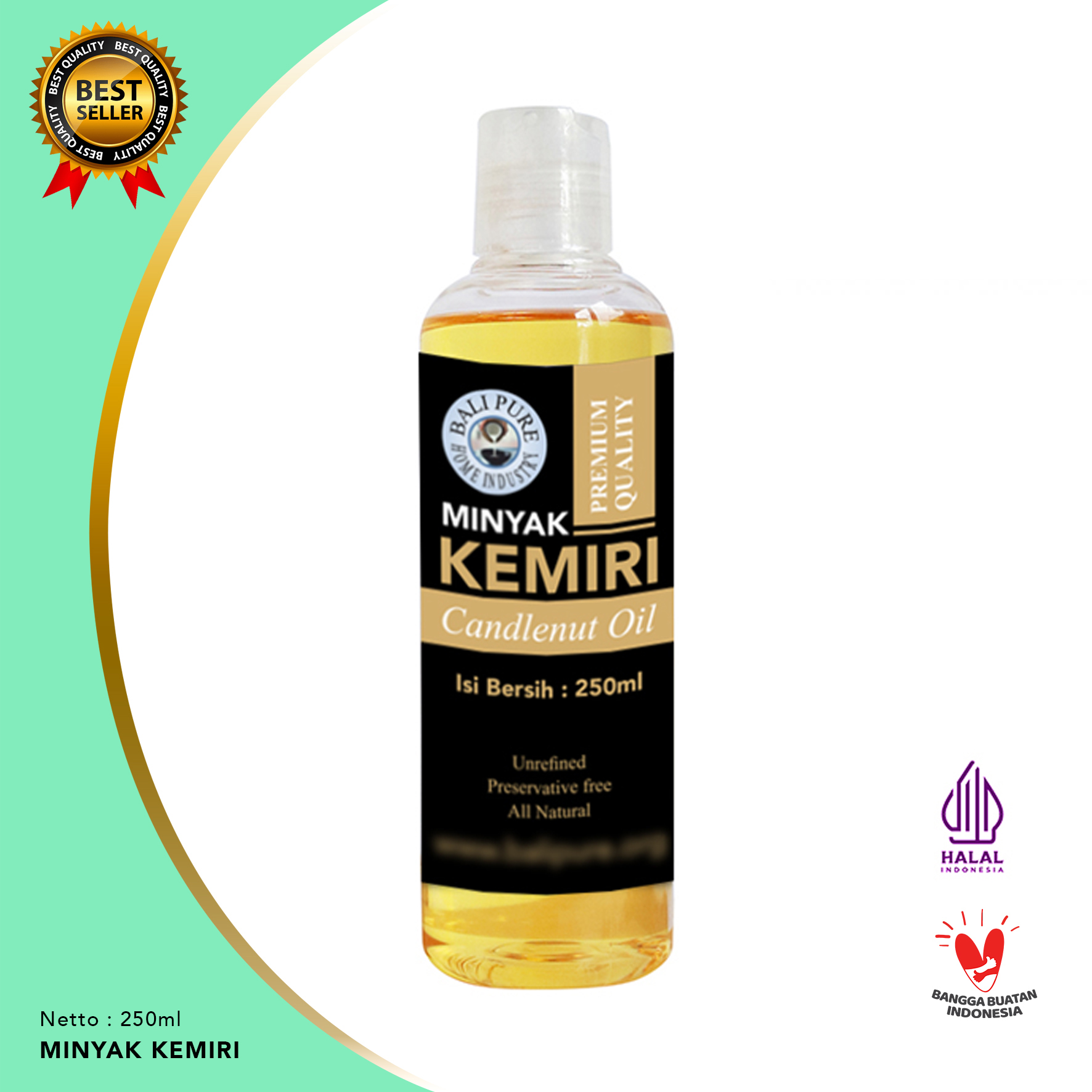 Bali Pure Home Industry Minyak Kemiri Penumbuh Rambut 250ml