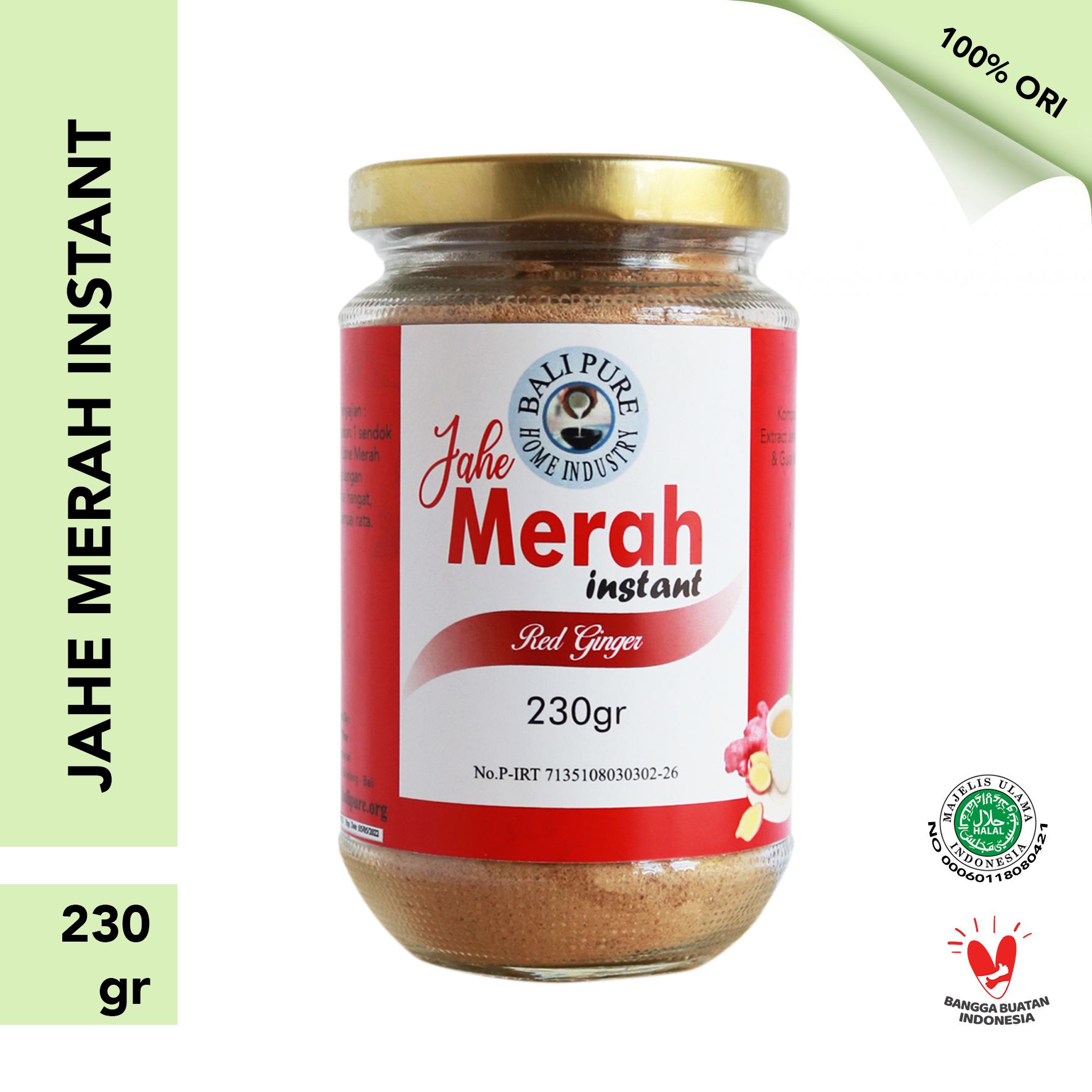 Bali Pure Home Industry - Jahe Merah Instan 230gr Organik