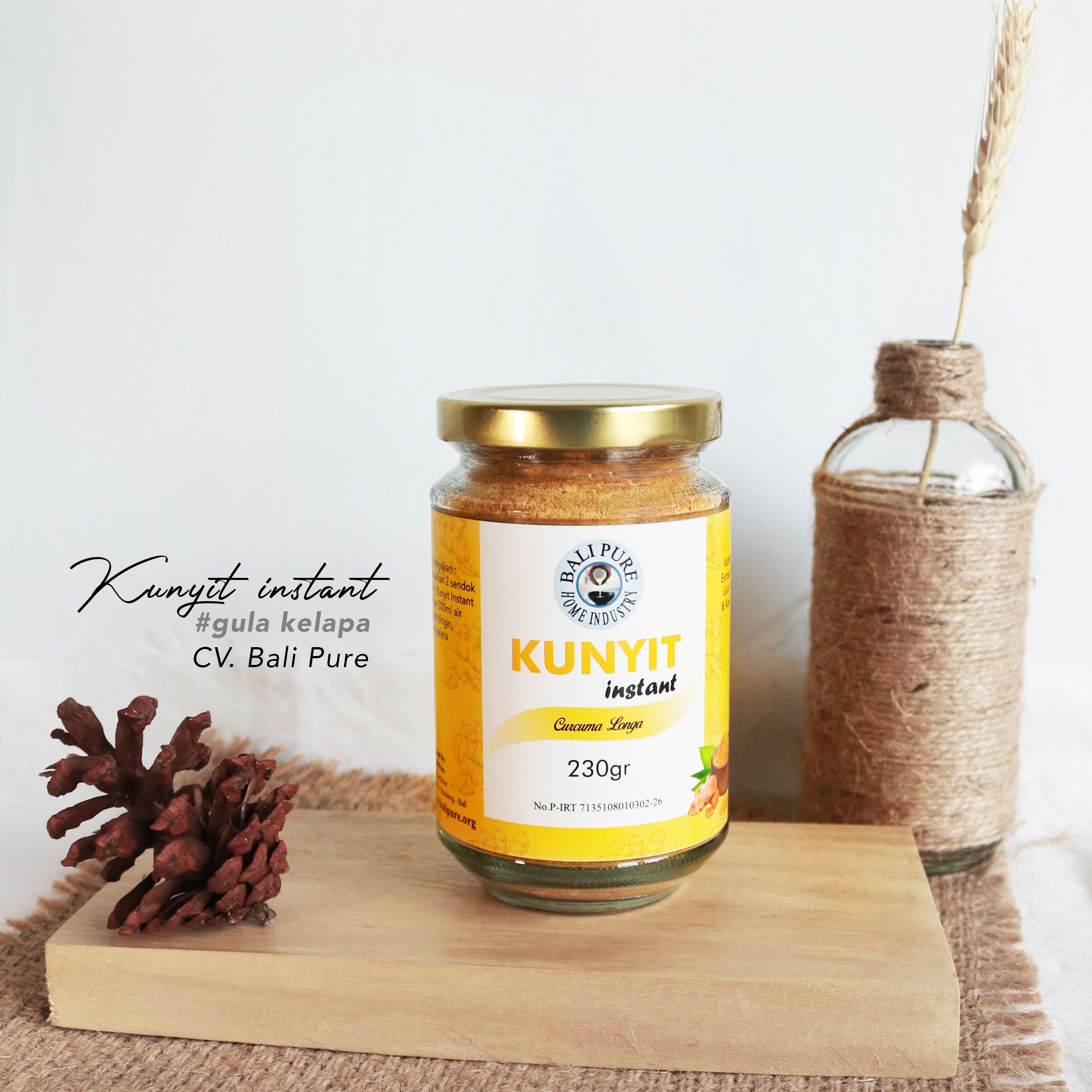 Bali Pure Home Industry - Ekstrak Kunyit Instan 230gr Organik