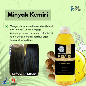 Bali Pure Home Industry - Minyak Kemiri Penumbuh Rambut kurangi kebotakan 1 liter
