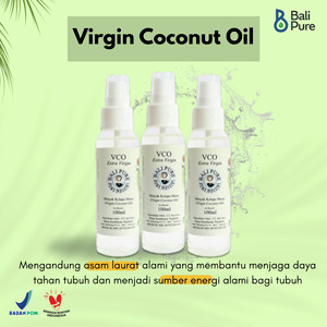 Bali Pure Home Industry VCO  Virgin Coconut Oil Bundling 100ml 3x