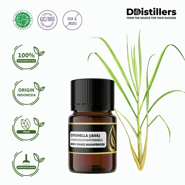 Sereh Wangi Mahapengiri / Citronella Java Essential Oil 100% Pure 5ml