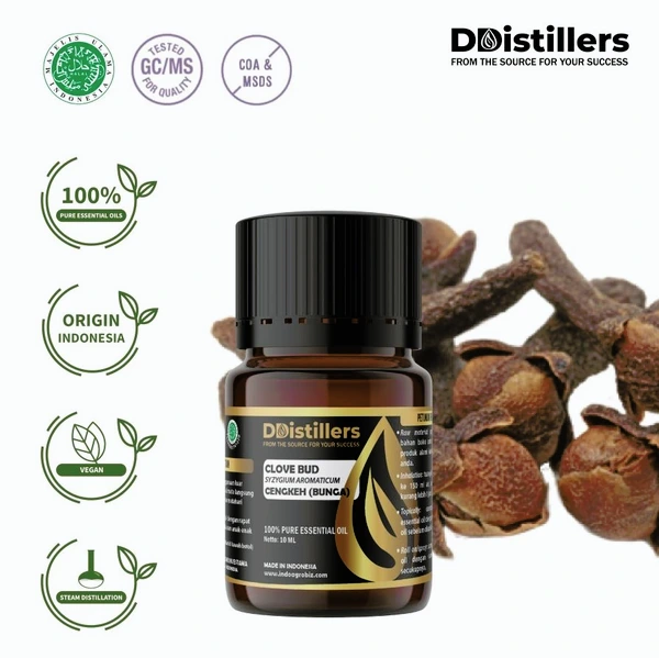 Minyak Atsiri Cengkeh Bunga / Clove Bud Essential Oil 100% Pure (10 ml)