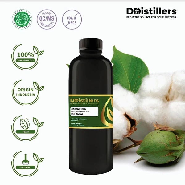 Minyak Biji Kapas / Cottonseed Carrier Oil 100% Pure (2 L)