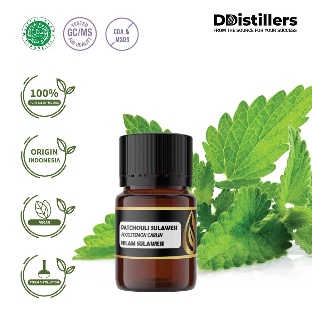 Patchouli (Sulawesi) / Nilam (Sulawesi) Essential Oil Pure 100%, 2-10ML GS