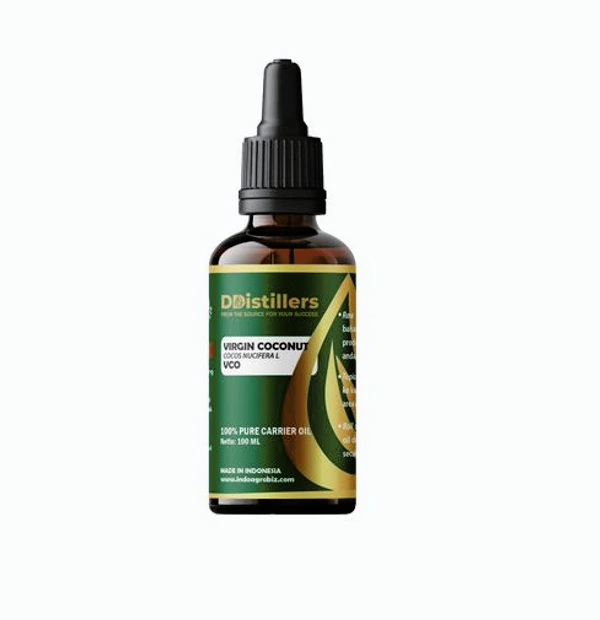 VCO / Virgin Coconut Carrier Oil 100% Pure (100 ml)