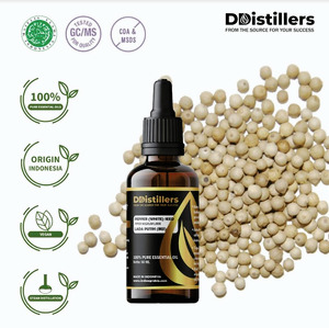 Lada Putih Biji / Peppper White Seed Essential Oil 100% Pure (50-500 ml)