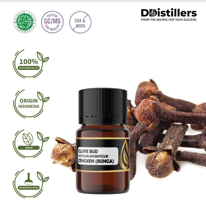 Minyak Atsiri Cengkeh Bunga / Clove Bud Essential Oil 100% Pure (2-10 ml)