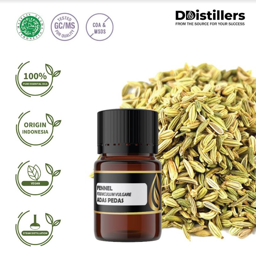 Minyak Atsiri Adas Pedas / Fennel Essential Oil 100% Pure (2-10 ml)