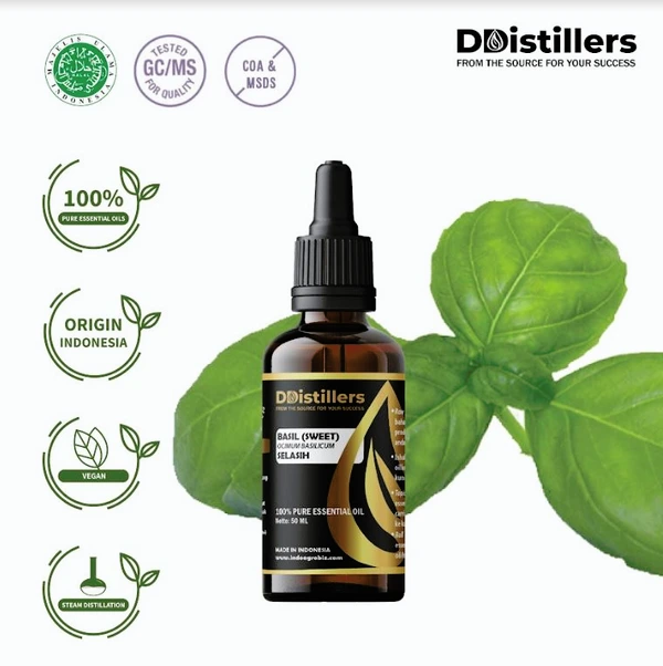 Minyak Selasih / Basil (Sweet) Essential Oil 100% Pure (50-100 ml)