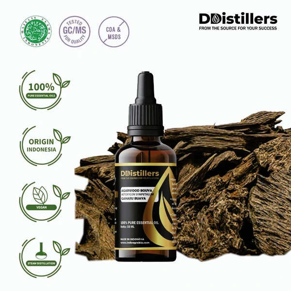 Agarwood Bouya / Gaharu Buaya Essential Oil Pure 100%, 50-100ML GS