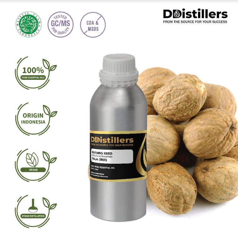 Minyak Atsiri Biji Pala / Nutmeg Seed Essential Oil 100% Pure (1 L)