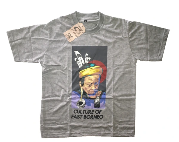 kaos jukut - culture of east borneo kaos oleh oleh samarinda khas kaltim