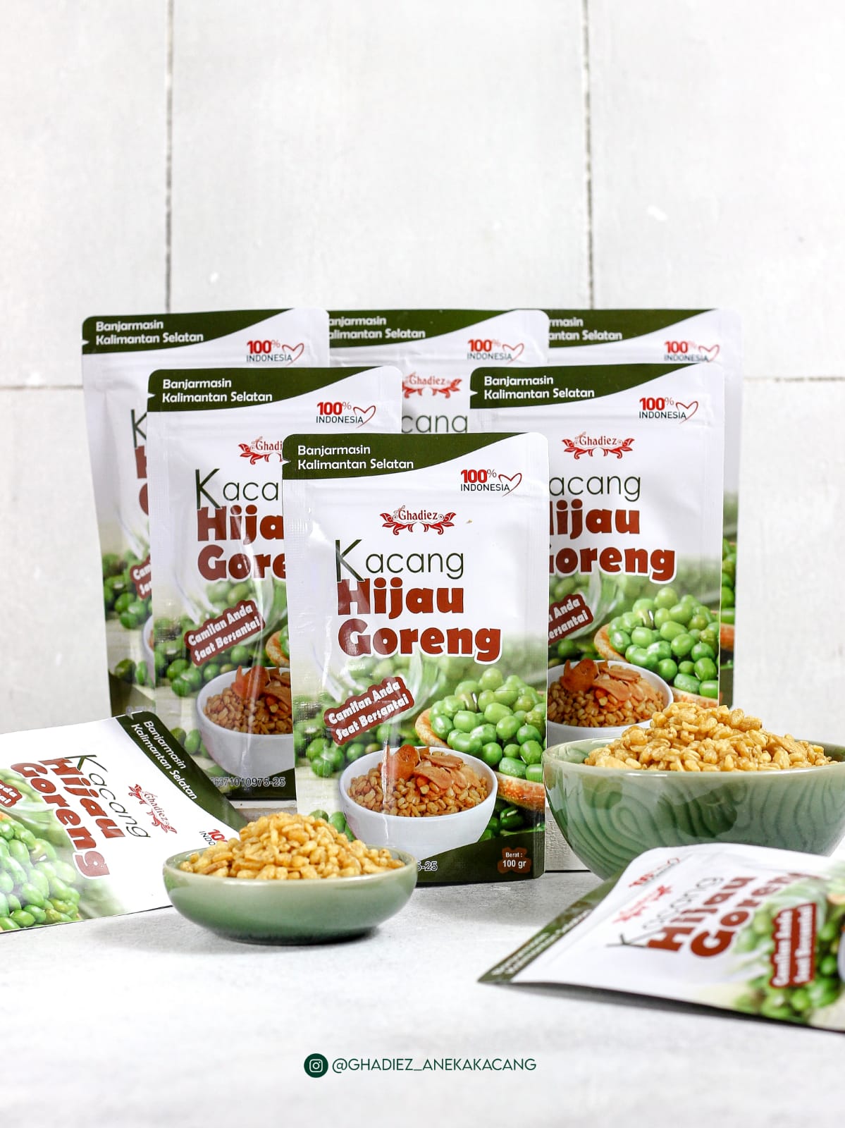 Kacang Hijau Goreng Ghadiez Pouch Premium