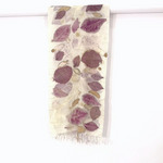 Selendang Ecoprint  motif daun