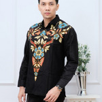 Kemeja batik lengan panjang puring  asmarana