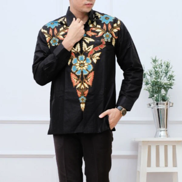 Kemeja batik lengan panjang puring  asmarana